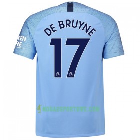 Koszulka Manchester City De Bruyne 17 Domowe Stroje Piłkarskie 2018/19 Krótki Rękaw
